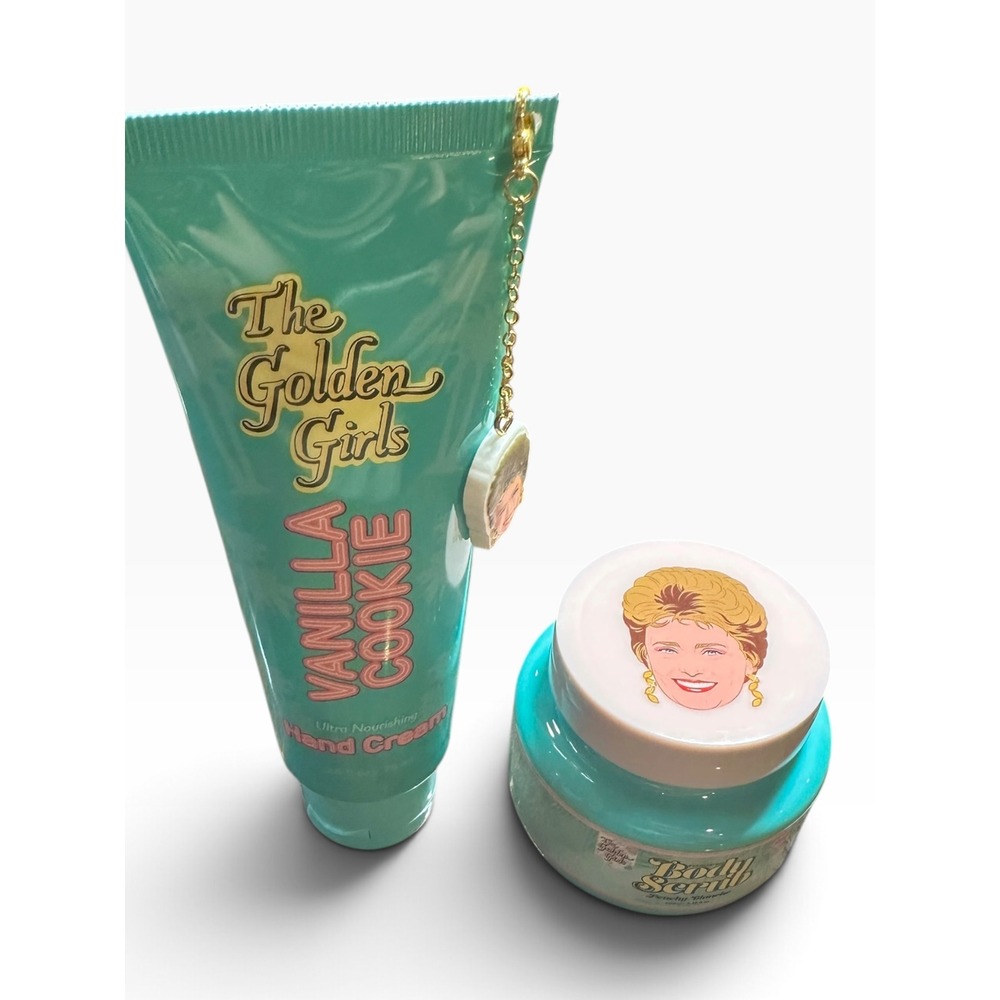 The Golden Girls Vanilla Cookie Hand Cream Peachy Blanche Body Scrub Set
